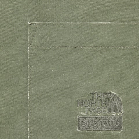 Supreme Supreme®/The North Face® Pigment Printed Pocket Tee - Olive