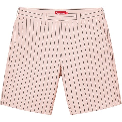 Supreme Work Short - Light Pink Stripe