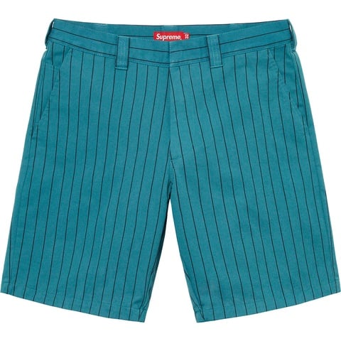 Supreme Work Short - Teal Stripe