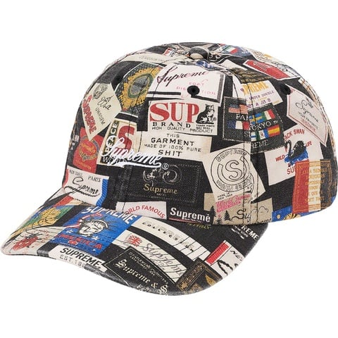 Supreme Labels 6-Panel - Black