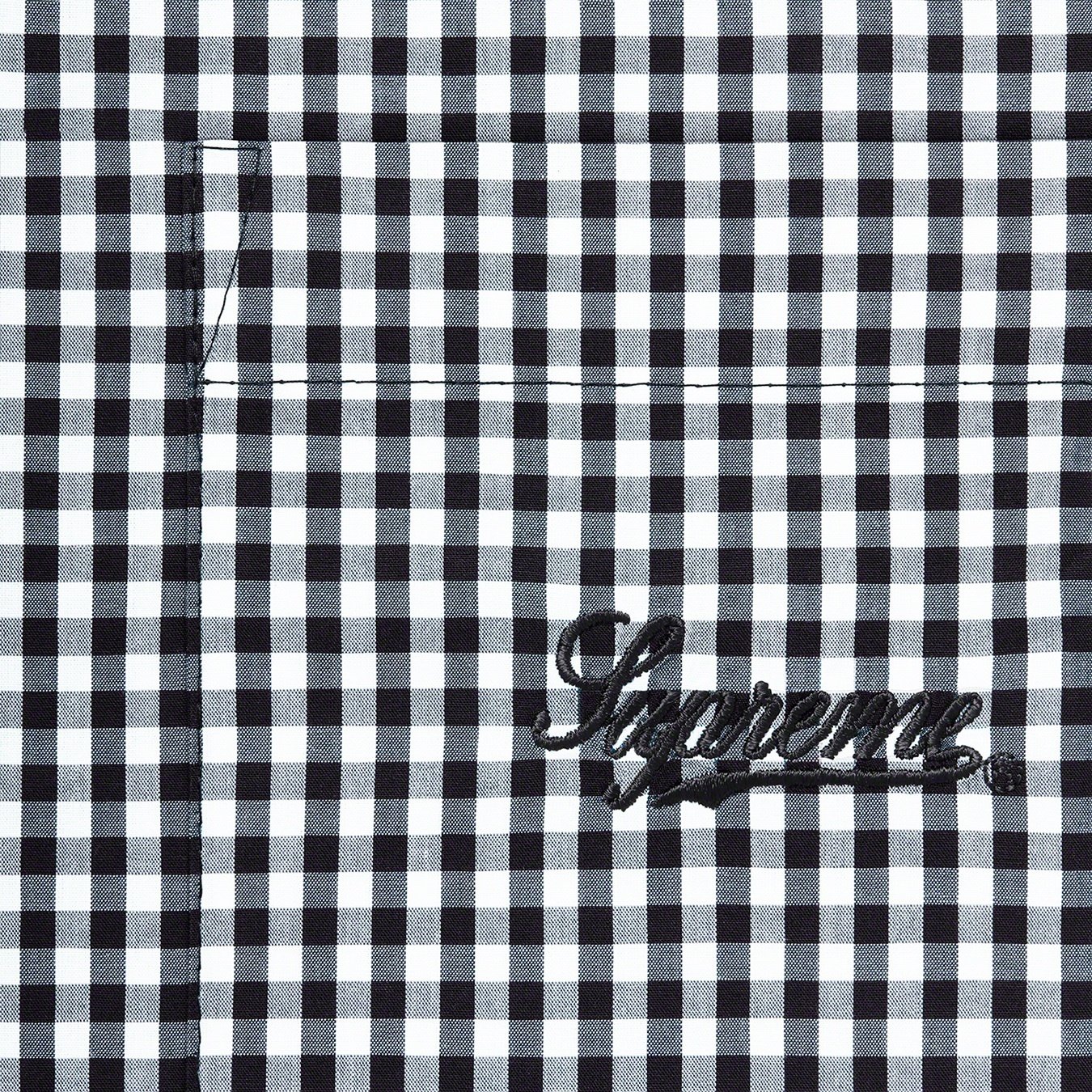 Supreme Gingham S S Shirt (SS21) - Black - $128