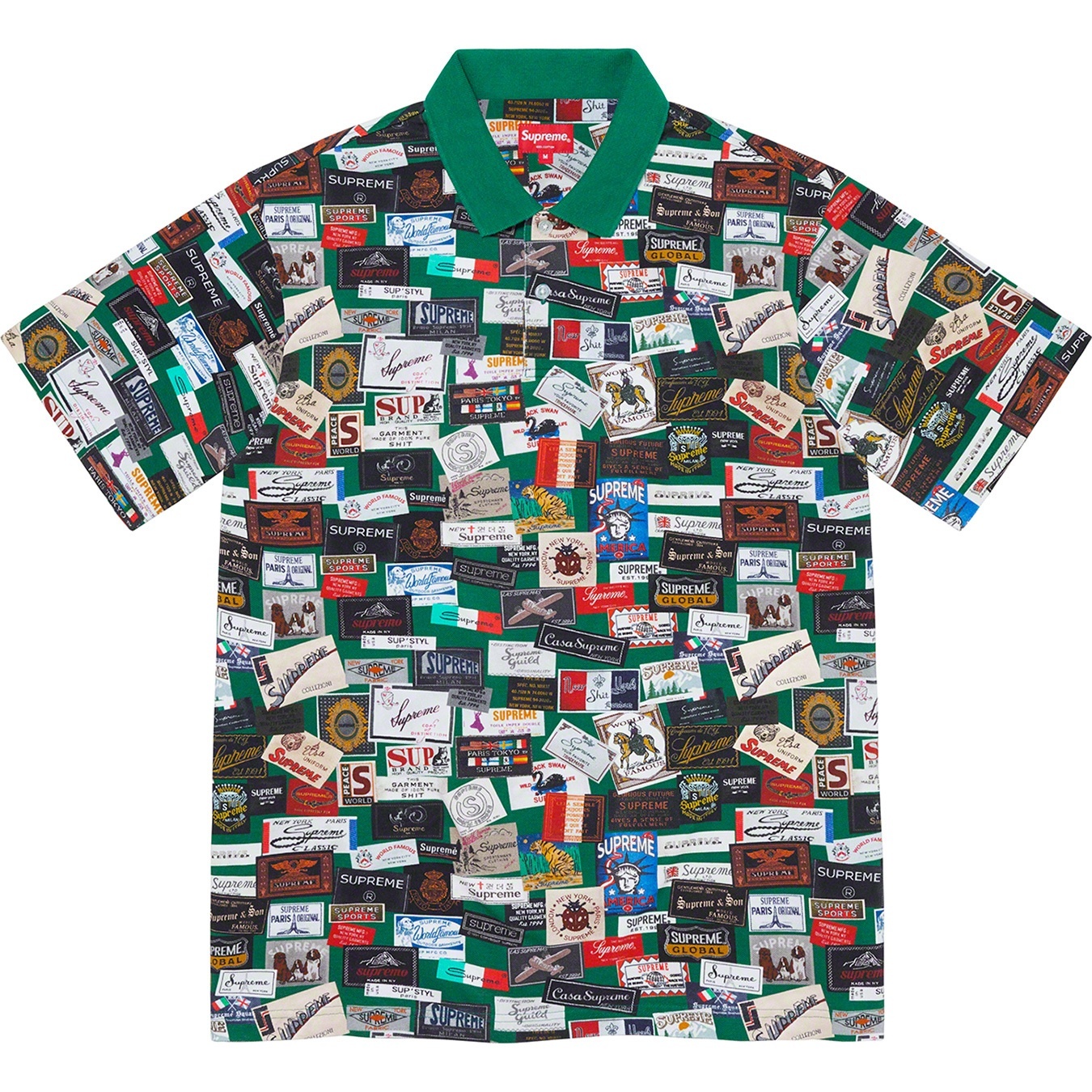 Supreme Labels Polo (SS21) - Green - $110