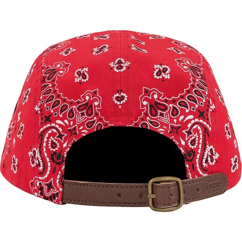 Supreme Bandana Camp Cap - Red
