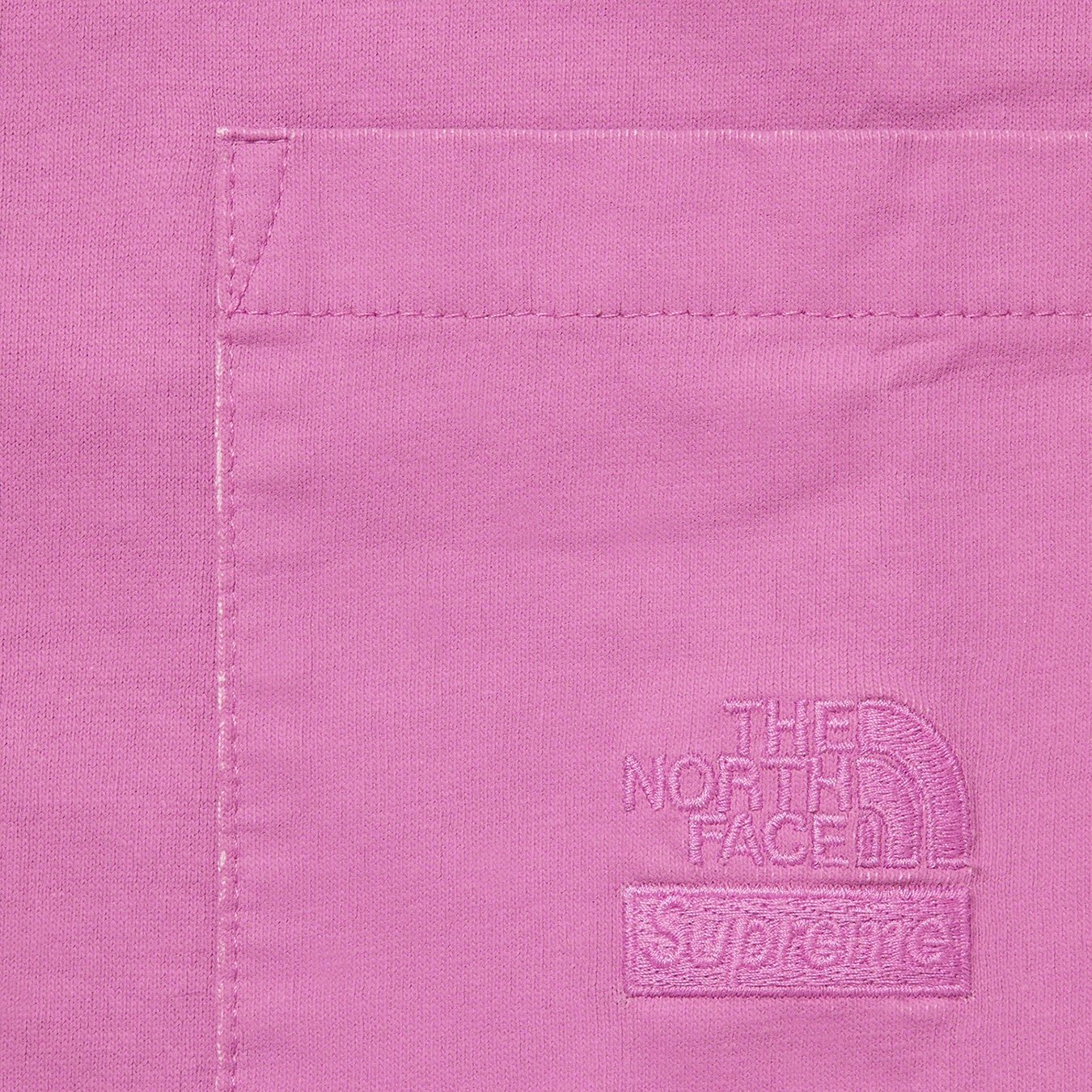 Supreme Supreme The North Face Pigment Printed Pocket Tee (SS21) - Pink - $60