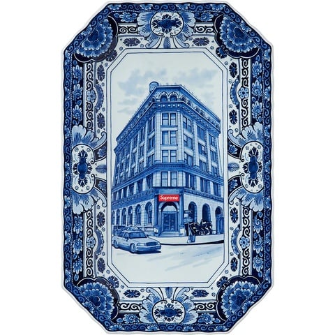 Supreme Supreme®/Royal Delft Hand-Painted 190 Bowery Large Plate - Blue