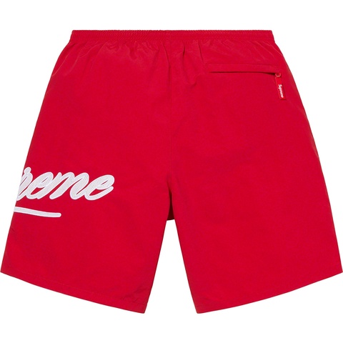 Supreme Mesh Script Water Short - Red