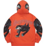 Supreme Panther Zip Up Hooded Sweatshirt (SS21) - Burnt Orange