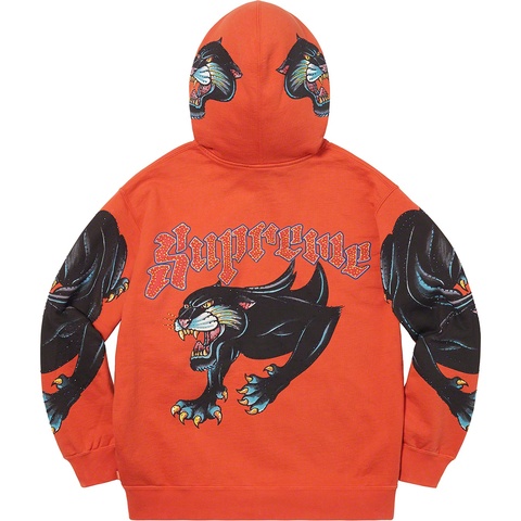 Panther Zip Up Hooded Sweatshirt - Supreme