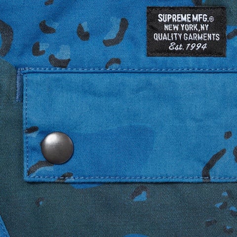 Supreme Overdyed Camo Cargo Short - Blue
