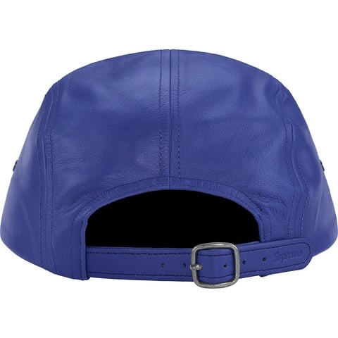 Supreme Leather Camp Cap - Royal