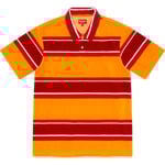 Supreme Stripe Velour Polo (SS21) - Gold