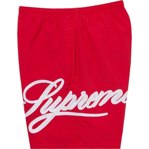 Supreme Mesh Script Water Short - Red