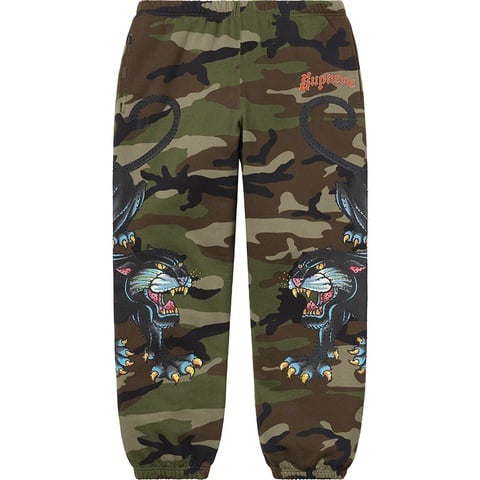 Supreme Panther Sweatpant - Woodland Camo