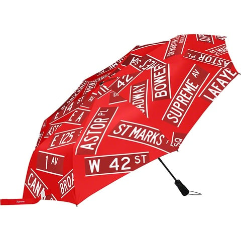 Supreme Supreme®/ShedRain® Street Signs Umbrella - Red