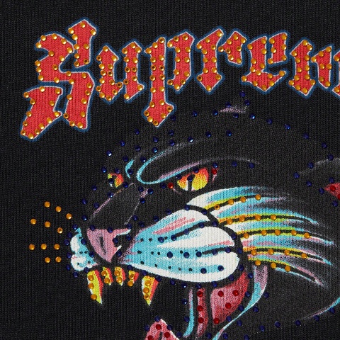 Panther Zip Up Hooded Sweatshirt - Supreme