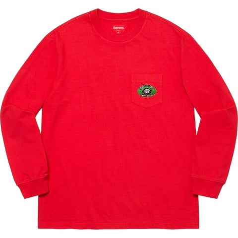 Supreme Vampire Boy L/S Pocket Tee - Red