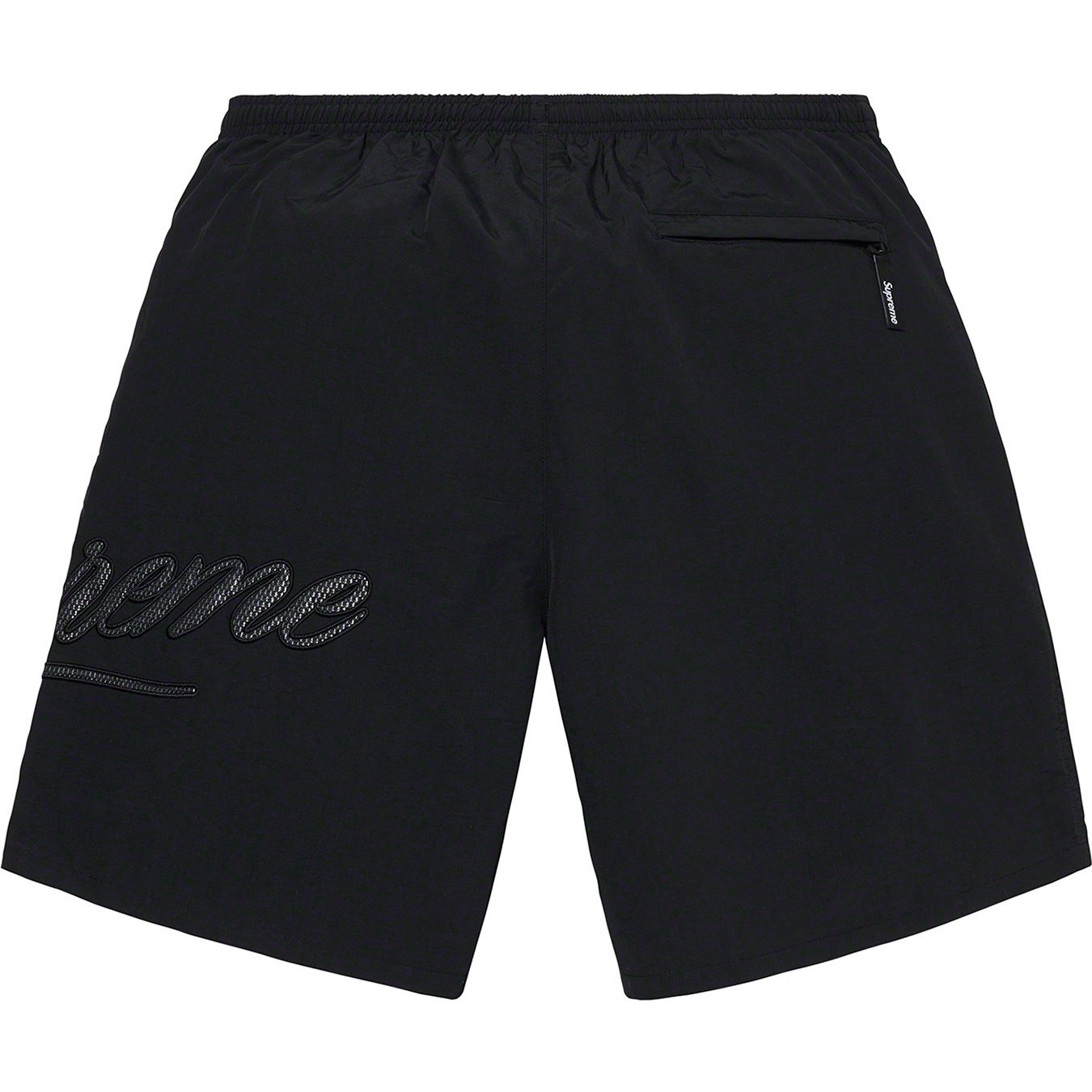 Supreme Mesh Script Water Short (SS21) - Black - $110