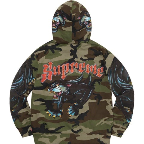 Panther Zip Up Hooded Sweatshirt - Supreme