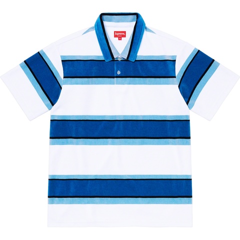 Stripe Velour Polo - spring/summer 2021 - Supreme