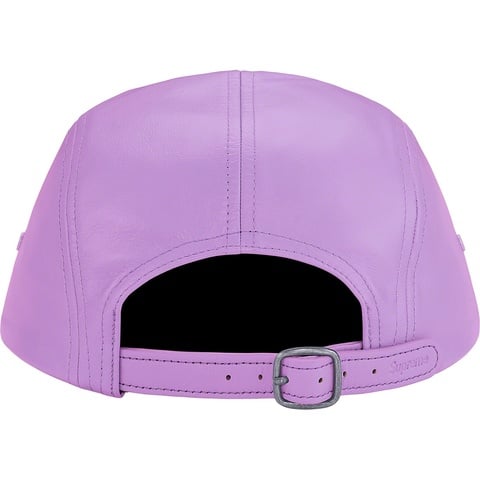 Supreme Leather Camp Cap - Lavender