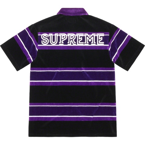トップス supreme Stripe Velour Polo Stripe Velour Polo - spring/summer 2021 - Supreme