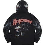 Supreme Panther Zip Up Hooded Sweatshirt (SS21) - Black