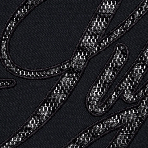 Supreme Mesh Script Water Short - Black