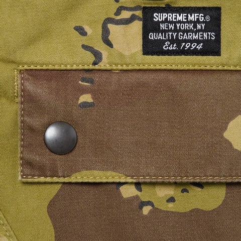 Supreme Overdyed Camo Cargo Short - Green