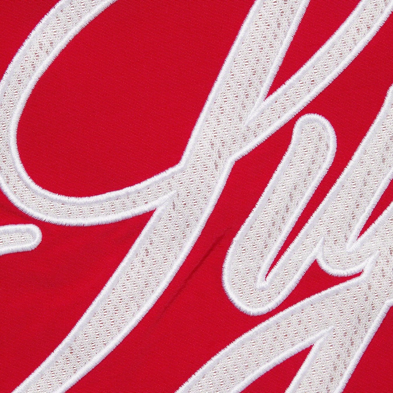 Supreme Mesh Script Water Short (SS21) - Red - $110