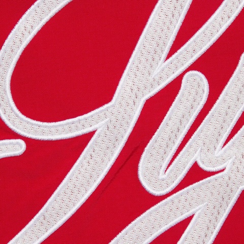 Supreme Mesh Script Water Short - Red
