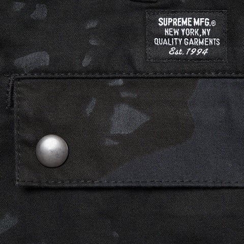 Supreme Overdyed Camo Cargo Short - Black