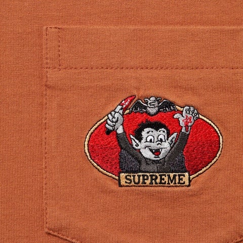 Supreme Vampire Boy L/S Pocket Tee - Rust