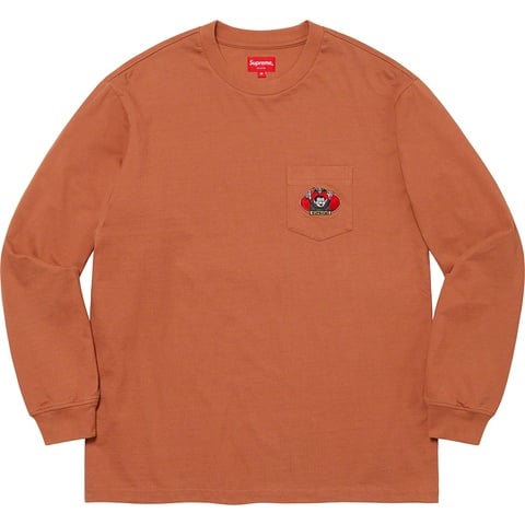 Supreme Vampire Boy L/S Pocket Tee - Rust
