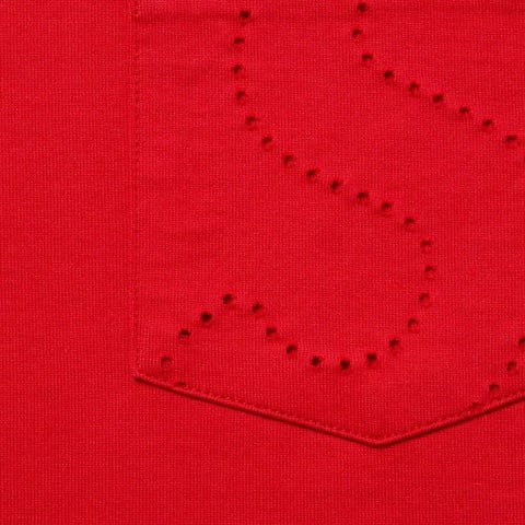 Supreme Laser Cut S Logo Pocket Tee - Red