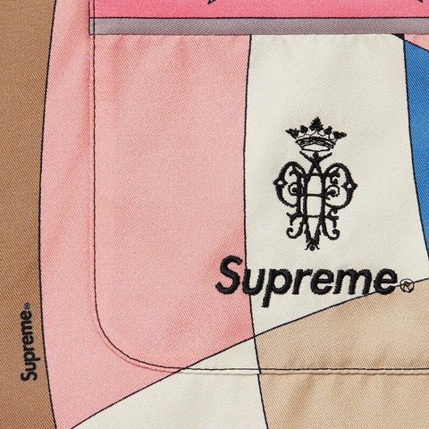 Supreme Supreme®/Emilio Pucci® Silk Smoking Jacket - Dusty Pink