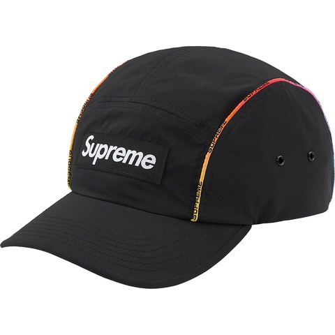 Supreme Gradient Piping Camp Cap - Black