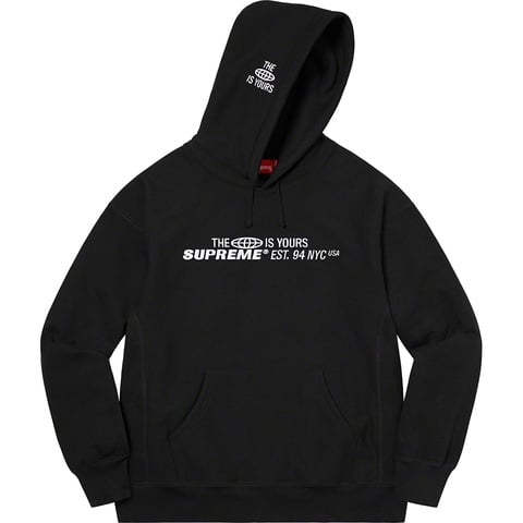 Supreme World Is Yours Hooded Sweatshirt - Black
