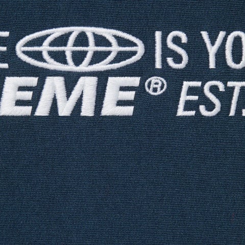 Supreme World Is Yours Hooded Sweatshirt - Navy