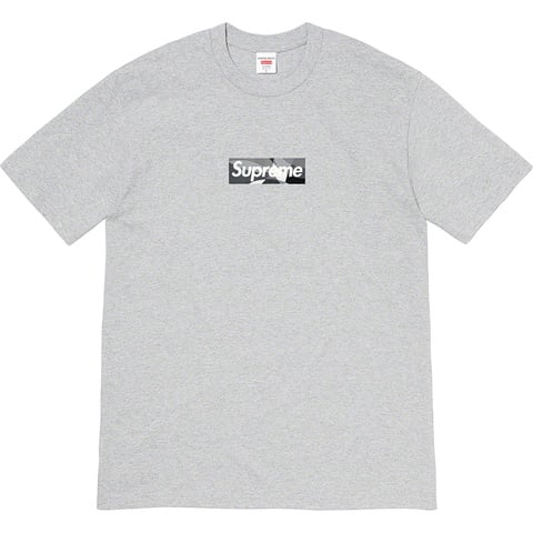 Supreme Supreme®/Emilio Pucci® Box Logo Tee - Heather Grey/Black