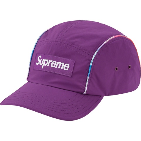Supreme Gradient Piping Camp Cap - Purple