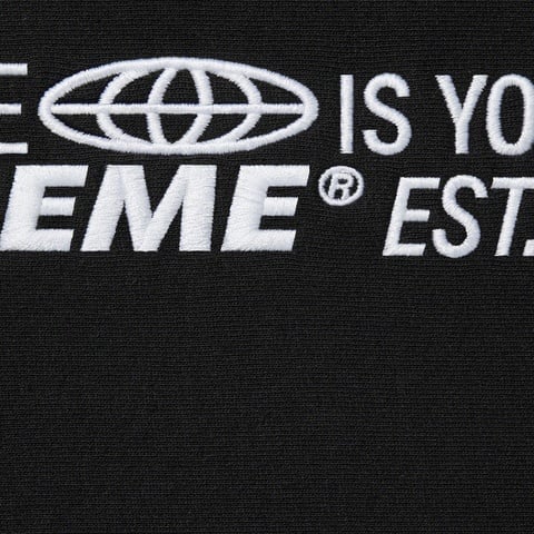 Supreme World Is Yours Hooded Sweatshirt - Black