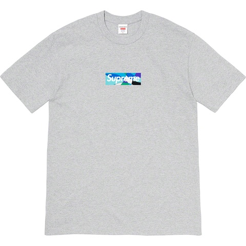 Supreme Supreme®/Emilio Pucci® Box Logo Tee - Heather Grey/Blue