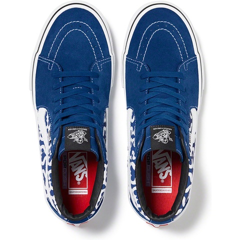 Supreme Supreme®/Vans® Monogram S Logo Skate Grosso Mid - Royal