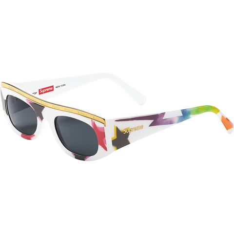 Supreme Goldtop Sunglasses - White Gonz Stars