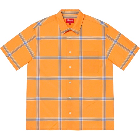Supreme Lightweight Plaid S/S Shirt - Orange