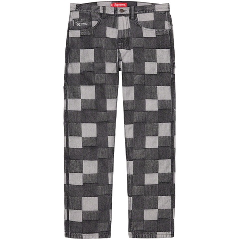 Supreme 21ss パッチワーク チェック Patched Denim Patched Denim Painter Pant - spring/summer 2021 - Supreme
