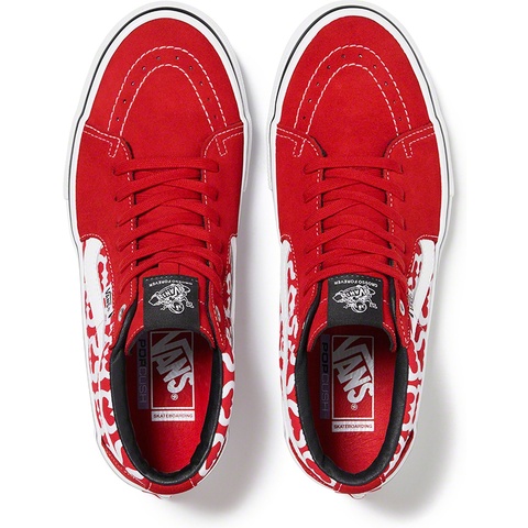 Supreme Supreme®/Vans® Monogram S Logo Skate Grosso Mid - Red