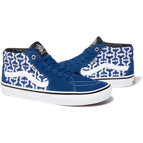 Supreme Supreme®/Vans® Monogram S Logo Skate Grosso Mid - Royal