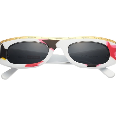 Supreme Goldtop Sunglasses - White Gonz Stars