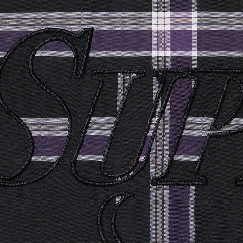 Supreme Lightweight Plaid S/S Shirt - Black